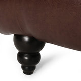 Christopher Knight Home® - Noble House - Varnell Contemporary Button Tufted Chaise Lounge, Dark Brown