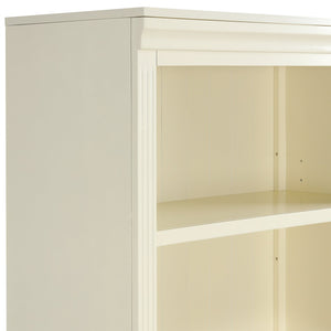 English Elm 83" 5-Tier Bookcase Suite with LED Light Strip, Adjustable Shelves, Cable Management & Solid Wood Frame Beige+yellow N751S246920A