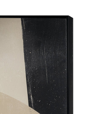 Sunpan Multiple Lives Wall Art Set of 5 - Luxe Canvas Prints with Gold Detail & Textured Dimensions