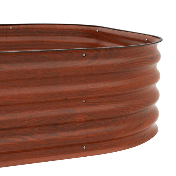 English Elm Outsunny 3-Tier Galvanized Steel Raised Garden Bed Kit - Space-Saving Planter For Backyard & Patio W2225P174405-GIGA