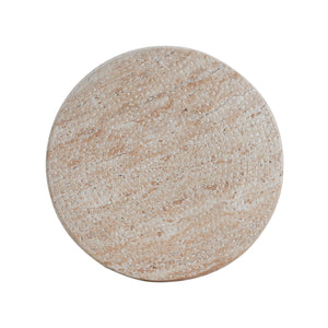 English Elm Christopher Knight Home® - Outdoor/Indoor Lightweight Concrete Side Table, Stylish Travertine Finish For Versatile Use N773P253801Z