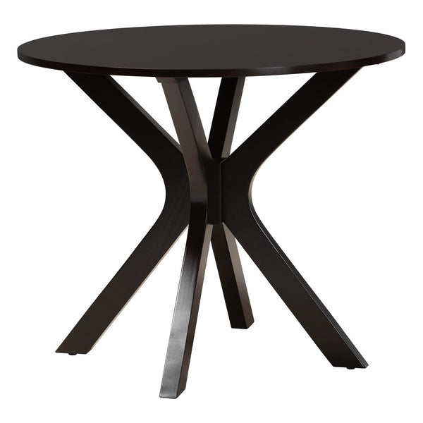 Baxton Studio Baxton Studio Jana 5-Piece Dining Set - Modern Sand Fabric & Espresso Wood, Stylish Comfort for Four Jana-Sand/Dark Brown-5PC Dining Set