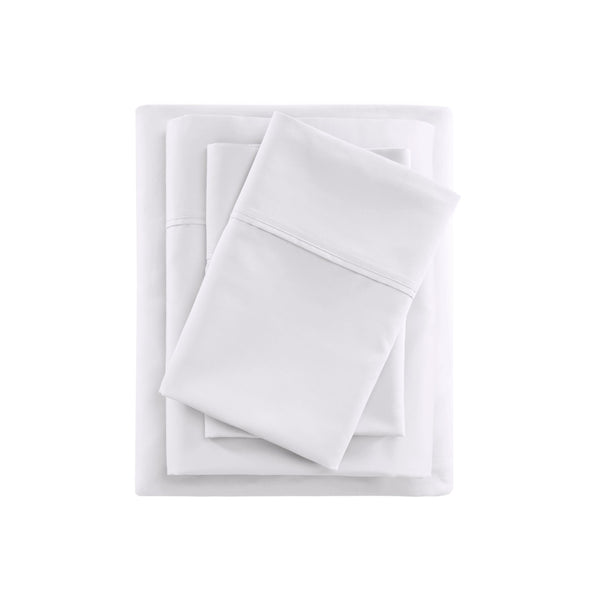 English Elm 4-piece King Sateen Cotton Blend Sheet Set for Cool Restful Sleep All Night B035P437440