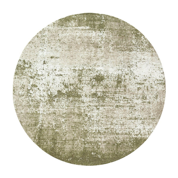 Louis de Poortere Mad Men Virgin Land Plush Abstract Area Rug for Modern Living Rooms with Layered Pile Texture Uranus 9'6 x 9'6 120131
