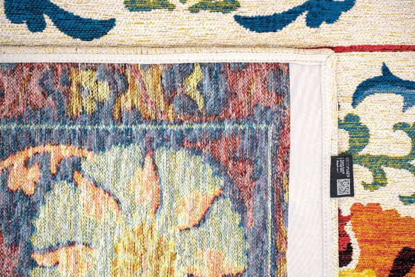 Louis De Poortere Antiquarian Suzani - Timeless Elegance In Vibrant Colors Inspired By Central Asian Embroidery Design Beige,Multi 100% Pet Poly (40% Rpet) 118633-louis-de-poortere