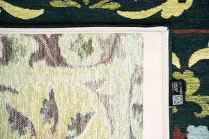 Louis De Poortere Antiquarian Suzani - Timeless Elegance In Vibrant Colors Inspired By Central Asian Embroidery Design Green,Multi 100% Pet Poly (40% Rpet) 118635-louis-de-poortere