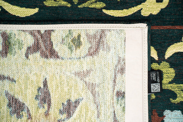 Louis De Poortere Antiquarian Suzani - Timeless Elegance In Vibrant Colors Inspired By Central Asian Embroidery Design Green,Multi 100% Pet Poly (40% Rpet) 118635-louis-de-poortere