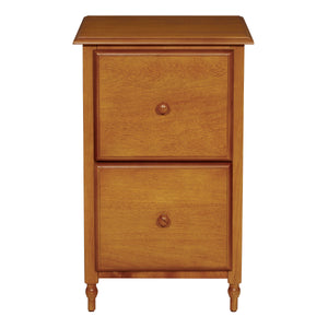 OSP Home Furnishings Knob Hill File Cabinet Antique Cherry Finish