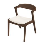 English Elm Ashcroft Furniture - Dakota  Solid Wood Cream Velvet Dining Chair (Set Of 2)