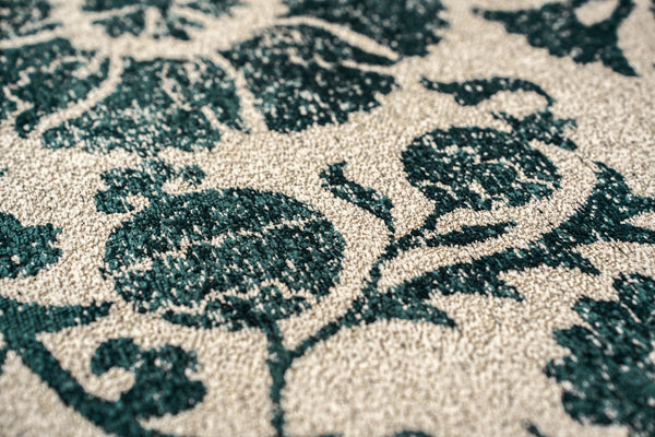 Louis De Poortere Antiquarian Suzani - Timeless Elegance In Vibrant Colors Inspired By Central Asian Embroidery Design Beige,Blue 100% Pet Poly (40% Rpet) 118650-louis-de-poortere