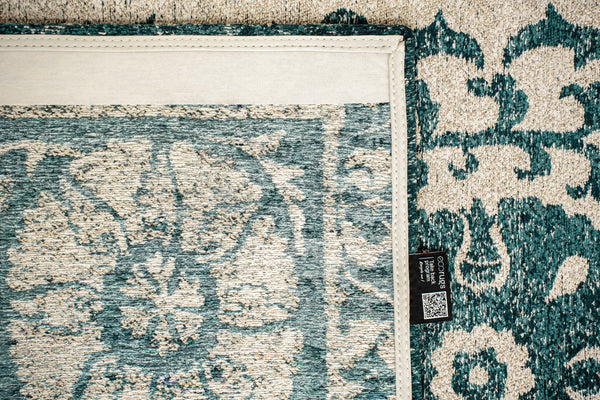 Louis De Poortere Antiquarian Suzani - Timeless Elegance In Vibrant Colors Inspired By Central Asian Embroidery Design Beige,Blue 100% Pet Poly (40% Rpet) 118650-louis-de-poortere