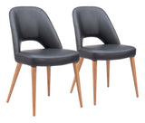 Leith Dining Chair - Set of 2 Black 110123 Zuo Modern