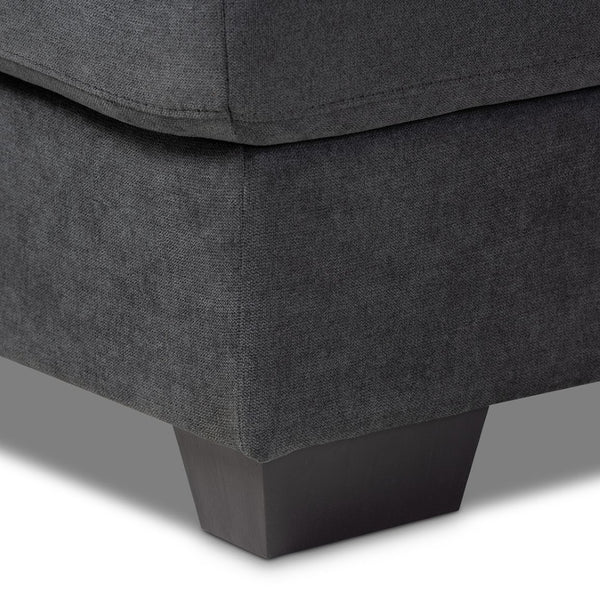 Baxton Studio Baxton Modern Upholstered Sectional Sofa in Chic Dark Grey for Stylish Living Room Comfort Langley Dark Right J099C-Dark Grey-RFC