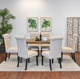 Ashford 7-Piece Dining Set: Hairpin Table & 6 Chairs, Available in 4 Colors