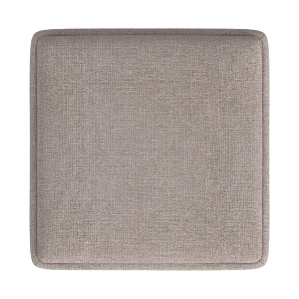 English Elm Soa Square Woven Fabric Storage Ottoman with Lift Off Tray Top for Living Rooms Brown B056P412625