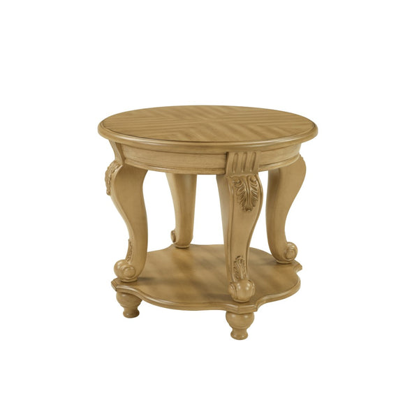 English Elm Living Room 3 Piece Coffee Table Set Oval Antique Floral Carved Wood Veneer W1202S00009