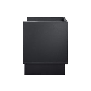 English Elm Christopher Knight Home® - Mid Mid Century Modern Nightstand with USB Charging Station, LED App-Control Lights, 2 Drawers, Sleek Design Black 22.24 L x 18.7 W x 7.09 H N761P255453B