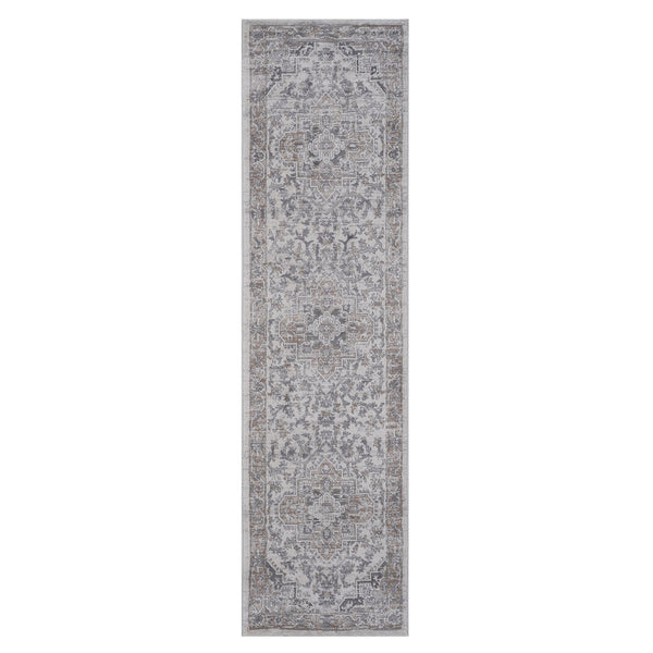 English Elm Loom Stylish Ivory/Beige Oriental Area Rug - Non-Shedding, Stain-Resistant, Perfect For Any Room! B335P289422