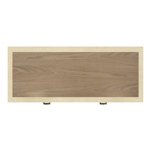 Butler Specialty Chatham Raffia 2-drawer Desk: Luxurious Hand-woven Elegance For Your Stylish Office Or Entryway Natural Saguran Raffia,Gmelina Arborea Wood,Mdf,Oak Veneer,Aluminum 9746362-butler