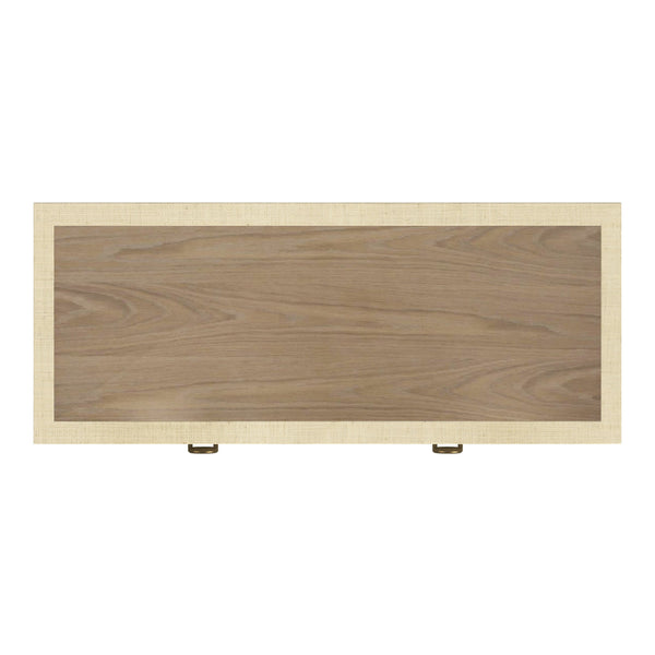 Butler Specialty Chatham Raffia 2-drawer Desk: Luxurious Hand-woven Elegance For Your Stylish Office Or Entryway Natural Saguran Raffia,Gmelina Arborea Wood,Mdf,Oak Veneer,Aluminum 9746362-butler