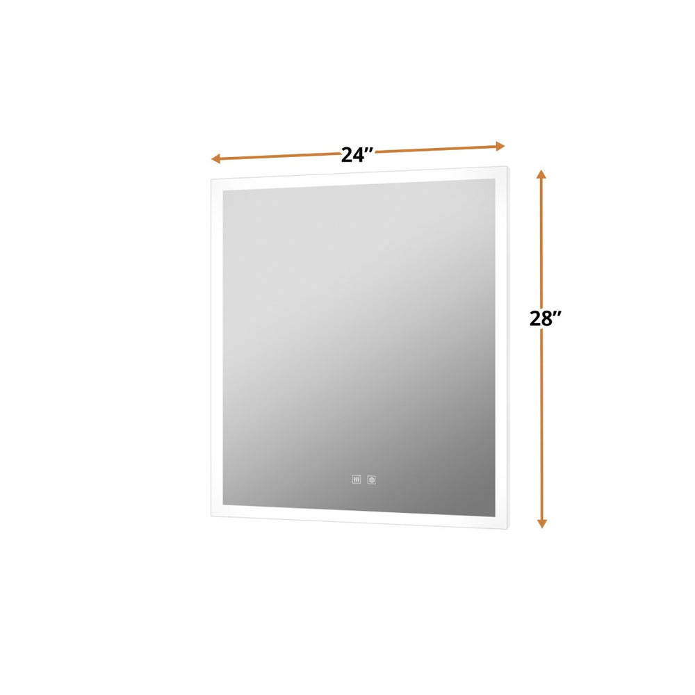 English Elm Aurorium Frameless Led Vanity Mirror with Defogger for Modern Spa Bathrooms B2731P478345