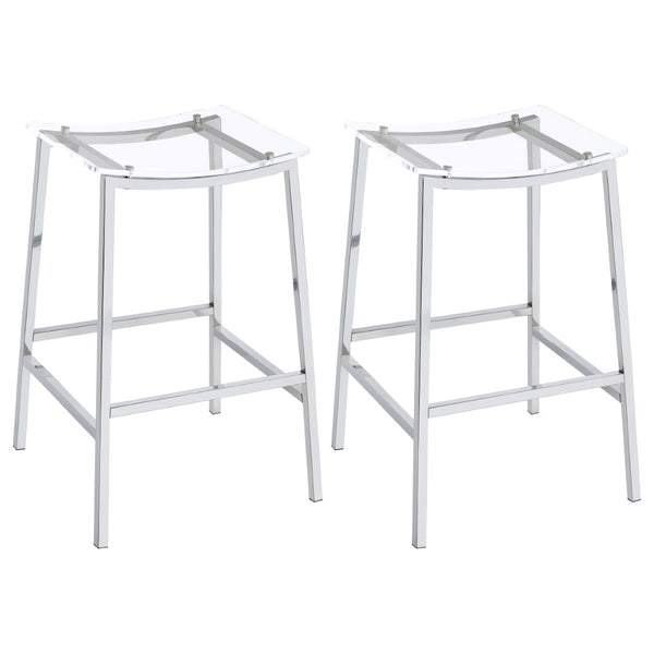 English Elm Marli Leatherette Dining Chairs with Chrome Eiffel Legs Modern Pair for Stylish Rooms B062P447712