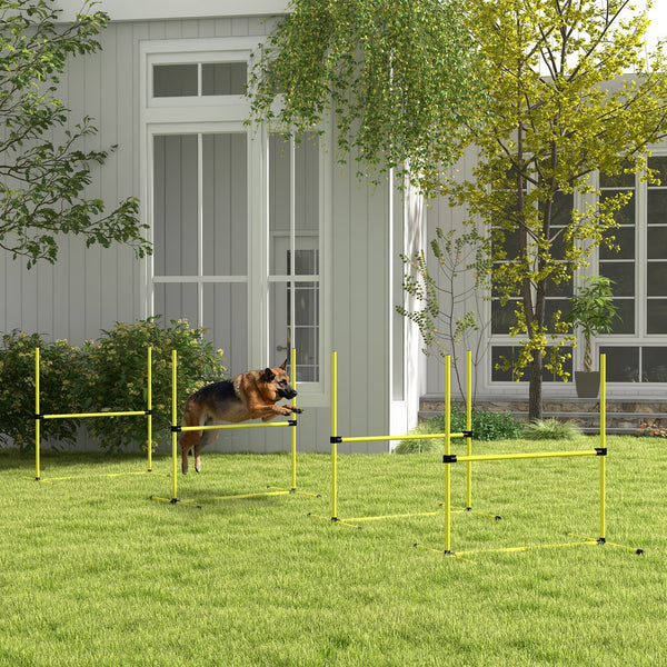 English Elm PawHut Heavy Duty 43" Steel Dog Crate with Wheels, Removable Tray, Top Access & Foldable Bowl Holder Yellow W2225P217629