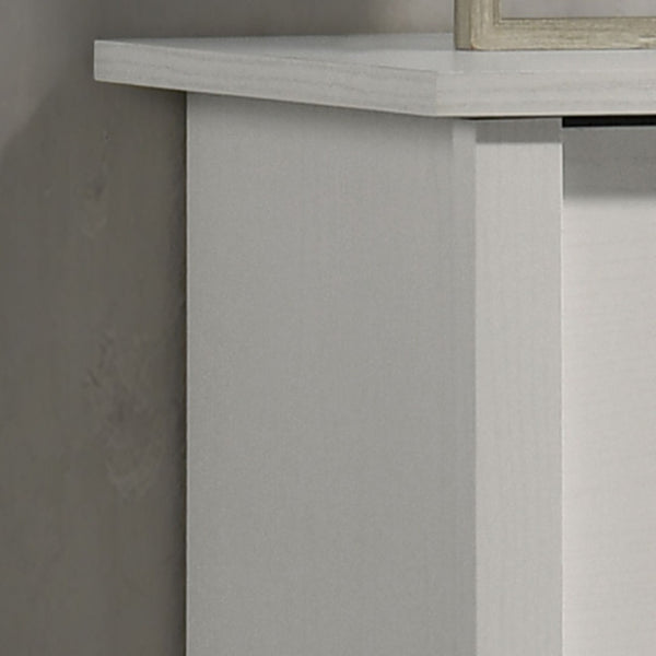 English Elm Seraphiel Four Drawer Storage Chest Oak Finish Matte Black Hardware Bedroom Organizer White B2749P413331
