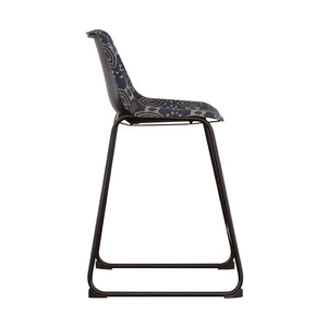 English Elm Carmel Upholstered Dining Side Chairs Set of 2 Beige Fabric with Dark Grey Frame B062P447821