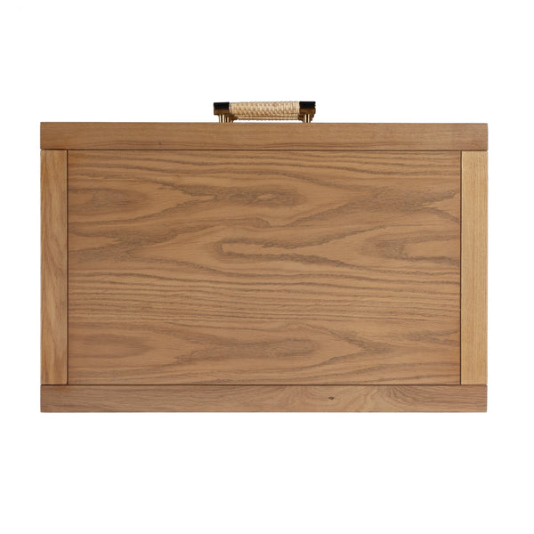 Butler Specialty Mesa 3 Drawer Chest - Elegant Solid Wood Design With Natural Cane For Stylish Home Décor Natural Oak Wood,Mdf,Oak Veneer,Cane 9750438-butler