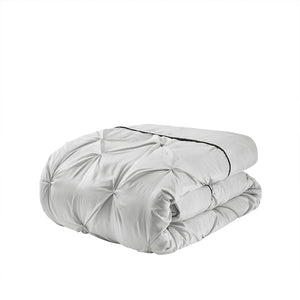 JLA Home Madison Park Essentials - 24 Madison Park Essentials Joella 24-piece room-in-a-bag tufted comforter set with sheets, valances, panels, pillows MPE10-767