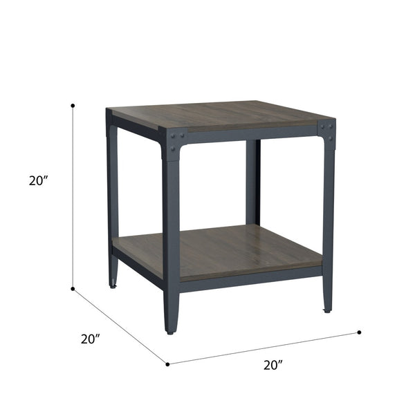 English Elm Wallace & Bay - Brown End Table - Elegant Modern Farmhouse Accent Table With Solid Wood, Versatile & Easy Care Design B2709P212399-GIGA
