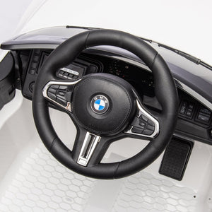English Elm Bmw M4 Licensed Kids Ride on Car with Parental Remote Dual Motors and Led Lights White W1578P214202
