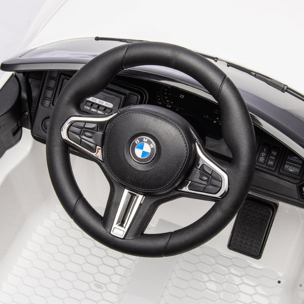 English Elm Bmw M4 Licensed Kids Ride on Car with Parental Remote Dual Motors and Led Lights White W1578P214202