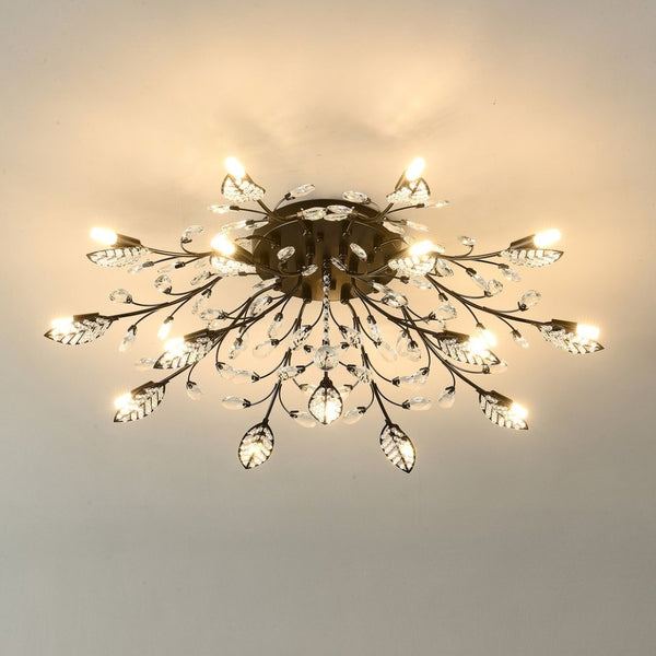English Elm 15-light Matte Black Farmhouse Chandelier Seeded Glass Globes for Dining Room W5008P466520