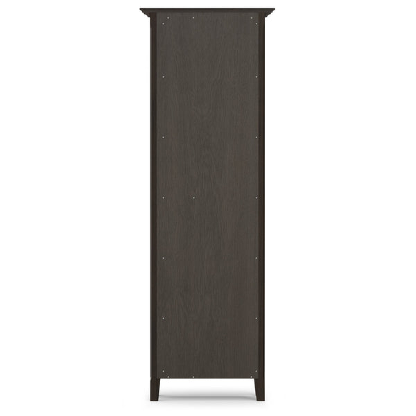 English Elm Amherst 24-Inch Solid Wood Bookcase: Stylish Hickory Brown Storage With Adjustable Shelves & More! B136P238601