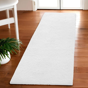 JLA Home Madison Park Signature - Bath Plush High-Pile Rug with Quick-Dry Technology, Non-Skid Backing, OEKO-TEX Certified Comfort White MPS72-164