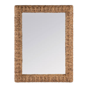 Gloucester Rectangular Woven Wall Mirror 9757476 Dark Brown Butler Specialty