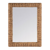 Gloucester Rectangular Woven Wall Mirror 9757476 Dark Brown Butler Specialty