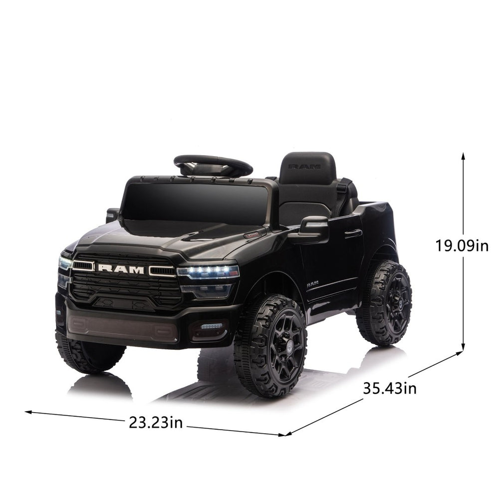 English Elm Licensed Dodge Ram 3500 12v Kids Ride on Truck with Parental Remote and Rear Suspension W1578P346247