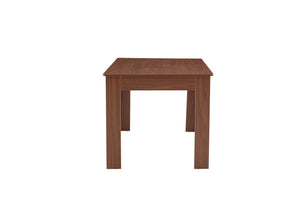 English Elm Extendable Drop Leaf Dining Table Walnut Finish Solid Wood Legs Modern Design W3875P402469