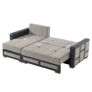 English Elm Primenest Modern Convertible Sectional Sofa With Storage & Click-Clack Mechanism For Small Spaces B030P305116-GIGA