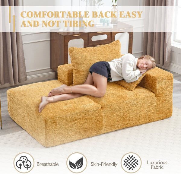 English Elm United We Win Memory Foam 2-Seater Couch - Compact, Stylish & Easy To Move For Any Space Comfort W1568P222620-GIGA