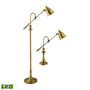 Watson Floor and Table Lamp - Set of 2 Brass - Includes LED Bulbs 97623-LED Elk Home