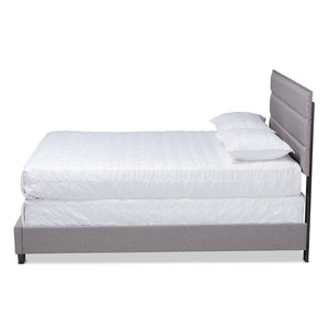 Baxton Studio Baxton Studio Ansa Contemporary Grey Upholstered Full Bed with Tufting & Silver Nailhead Trim CF9084C-Grey-Full