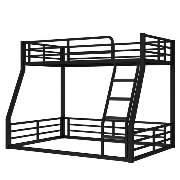 English Elm Metal Bunk Bed, Twin-Over-Full Heavy-Duty Frame For Kids & Adults, Noise-Reducing & Safe Design W1580S00160