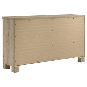 English Elm Sansome Six Drawer Weathered Oak Dresser with Bronze Pulls for Modern Farmhouse Bedrooms B062P447951
