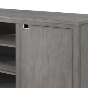 English Elm Pacific Heights Scandinavian Ash Grey Media Console with Open Shelving for Living Rooms B108P481209