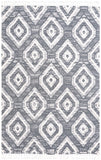 Unique Loom Cherokee Gatlinburg Machine Made Geometric Rug Blue Gray, Ivory 6' 1" x 9' 0"