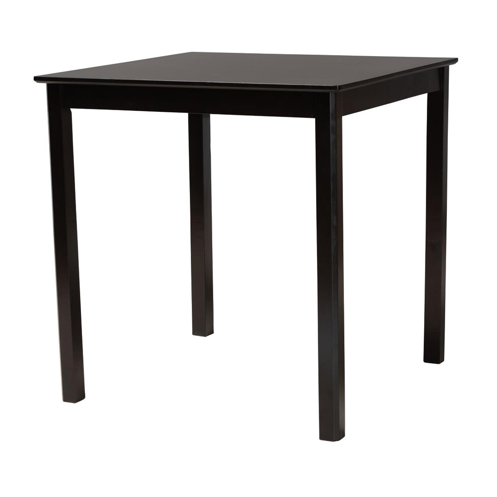 Baxton Studio Baxton Studio Lenoir Modern Espresso Brown Pub Table - Stylish, Space-Saving Design for 4 Guests RH7070T-Dark Brown-PT